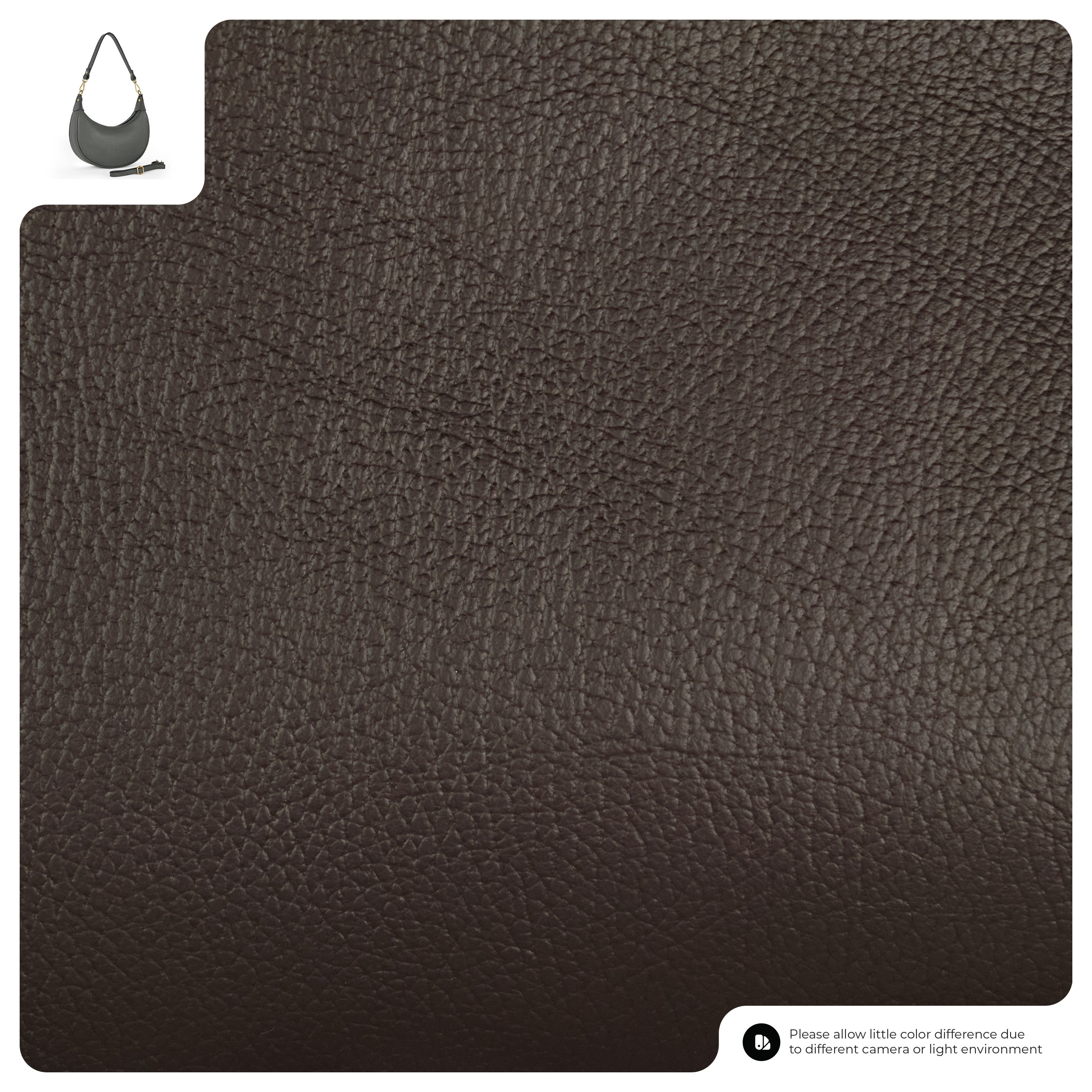 Calf Leather Shoulder Bag 222024 Chocolate
