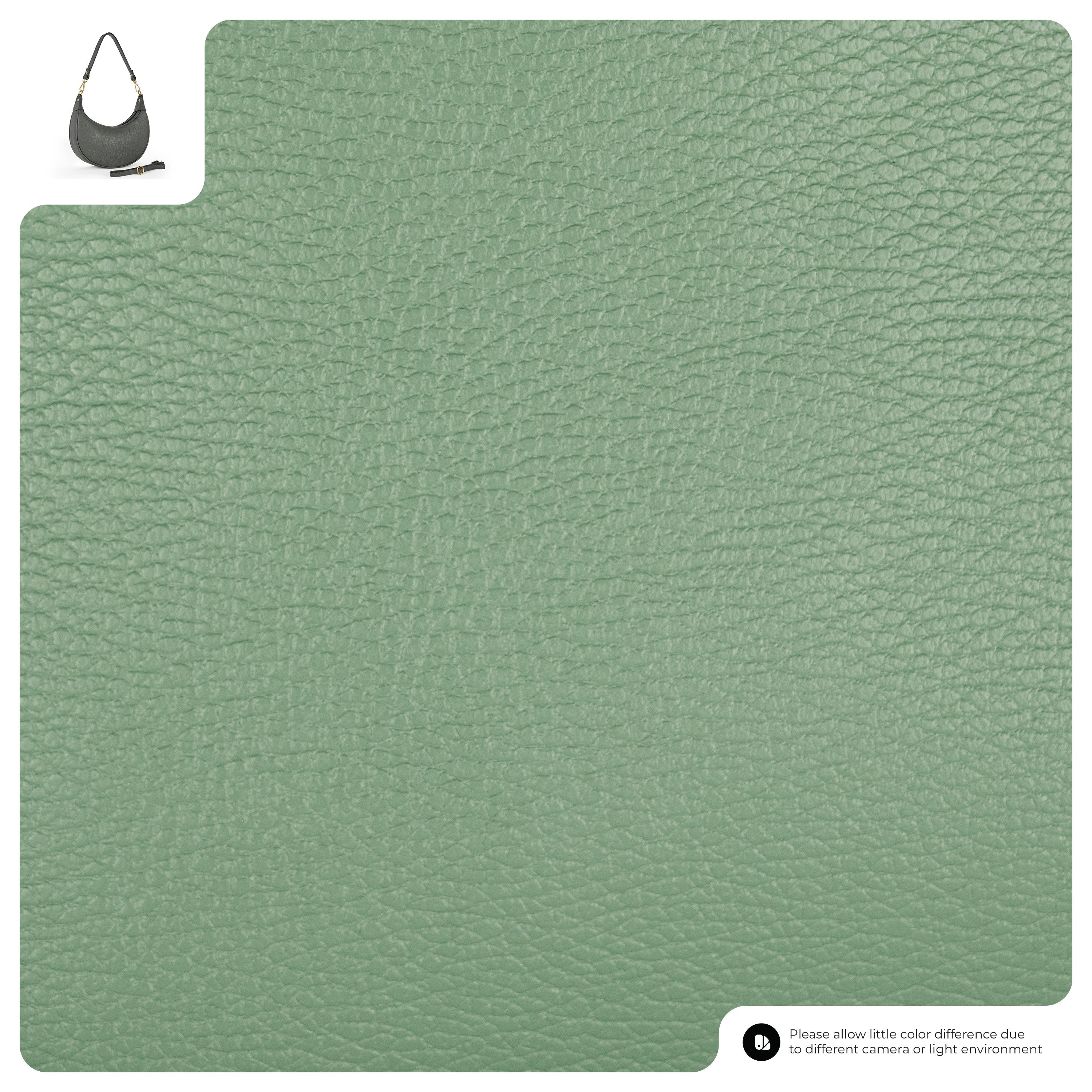 Calf Leather Shoulder Bag 222024 Sage Green
