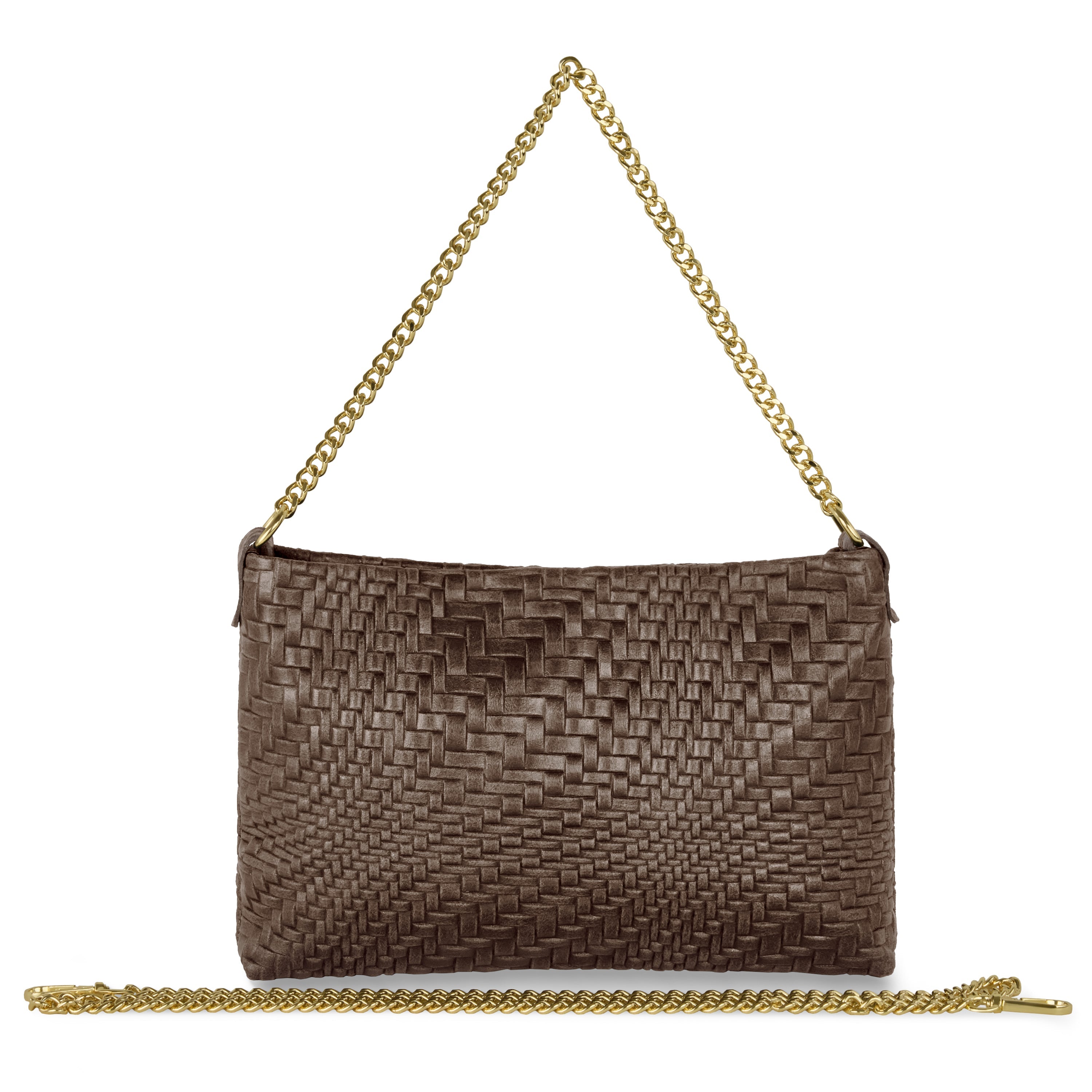 Grid Suede Leather Crossbody Bag 101315 Grid Tobacco