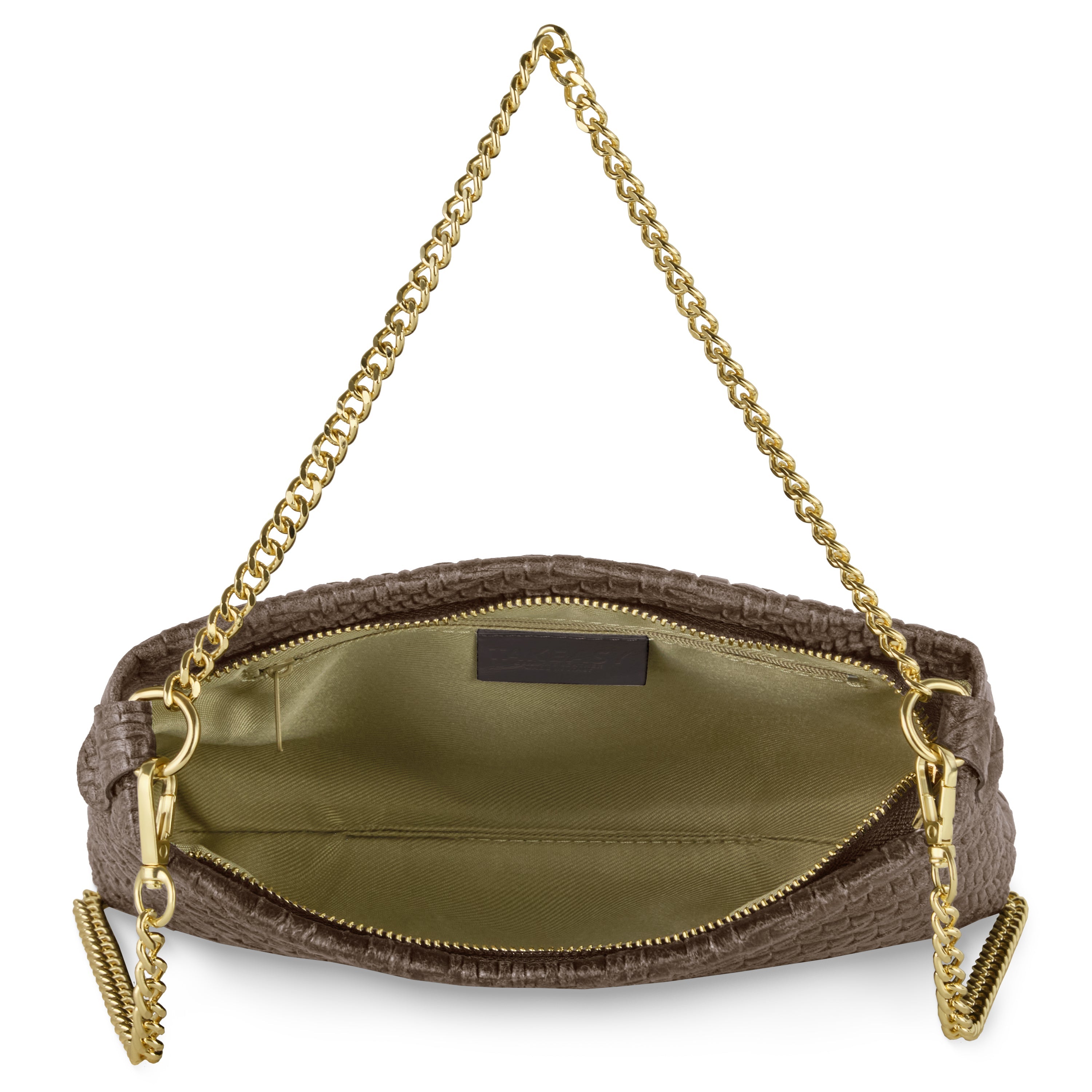Grid Suede Leather Crossbody Bag 101315