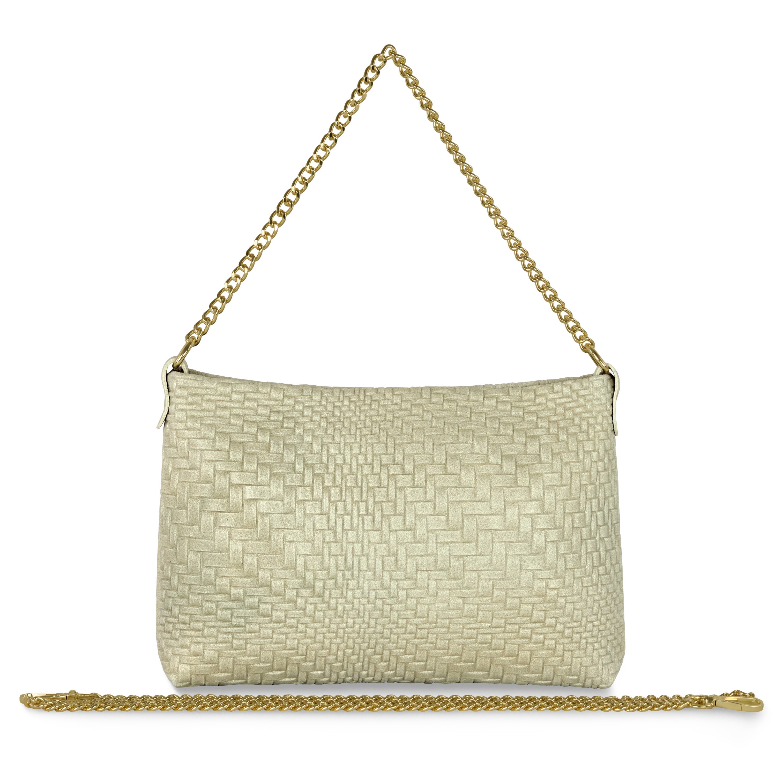 Grid Suede Leather Crossbody Bag 101315 Grid Beige