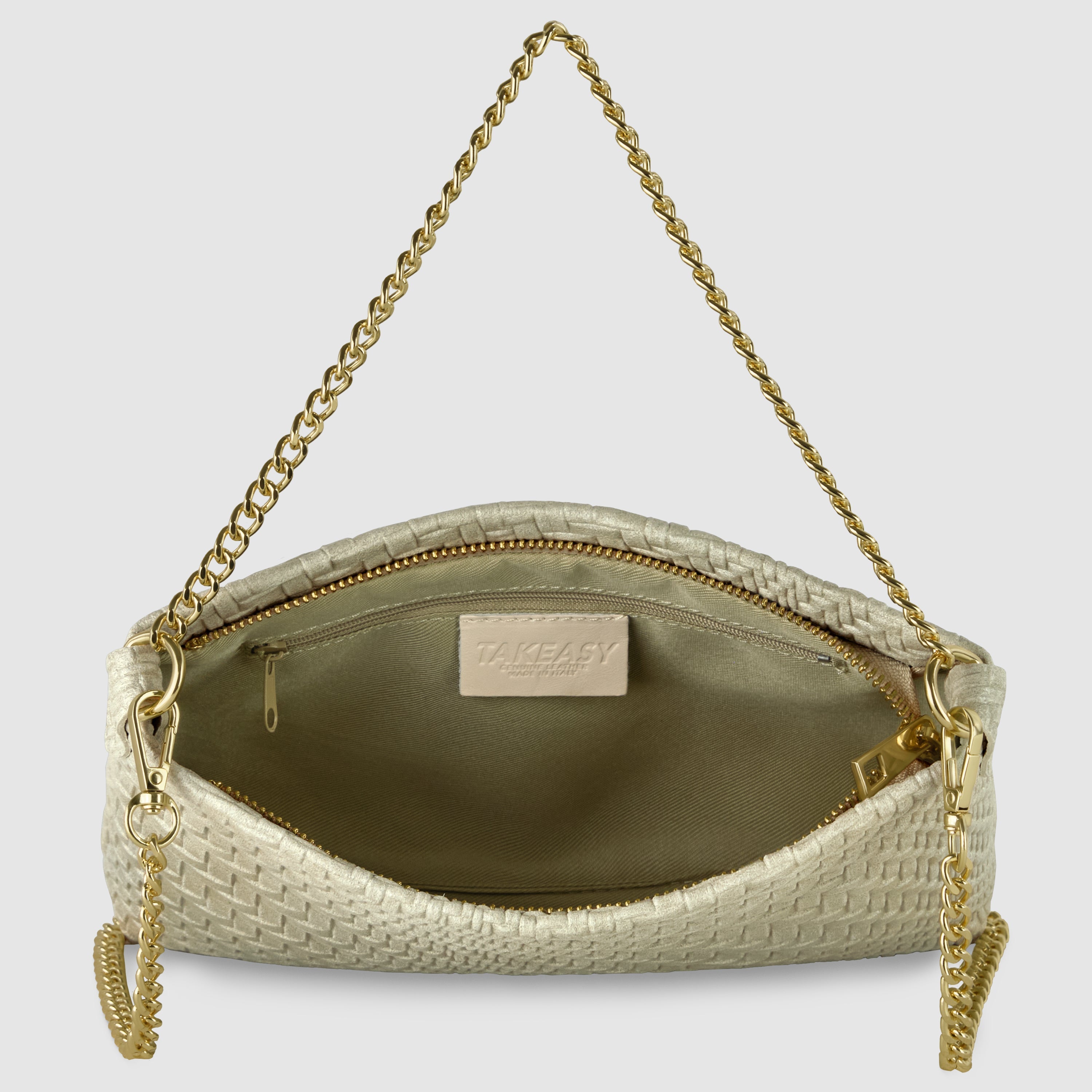 Grid Suede Leather Crossbody Bag 101315