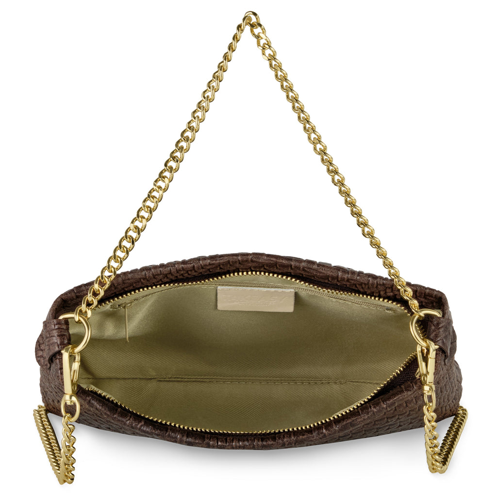 Grid Suede Leather Crossbody Bag 101315