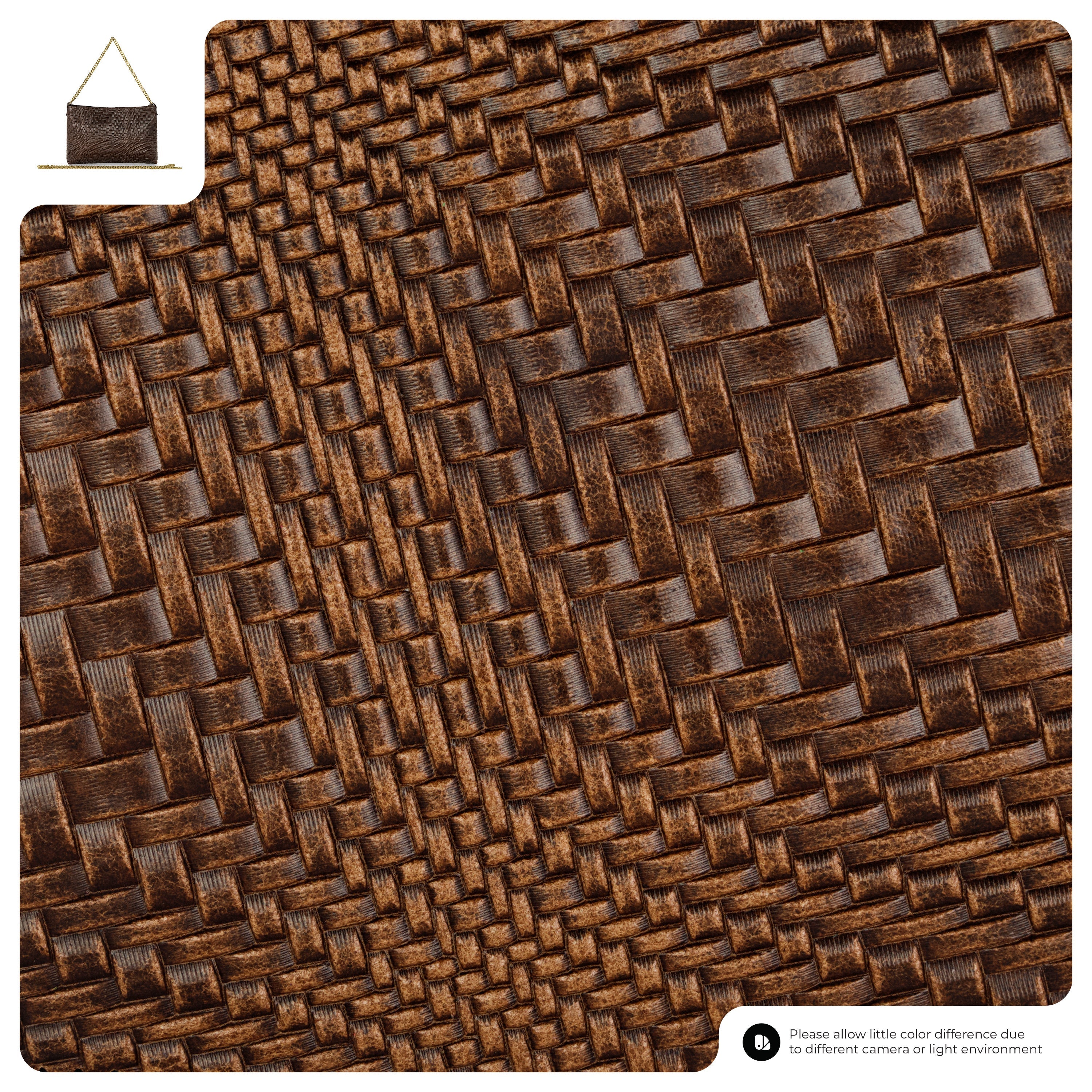 Grid Suede Leather Crossbody Bag 101315 Grid Mocha