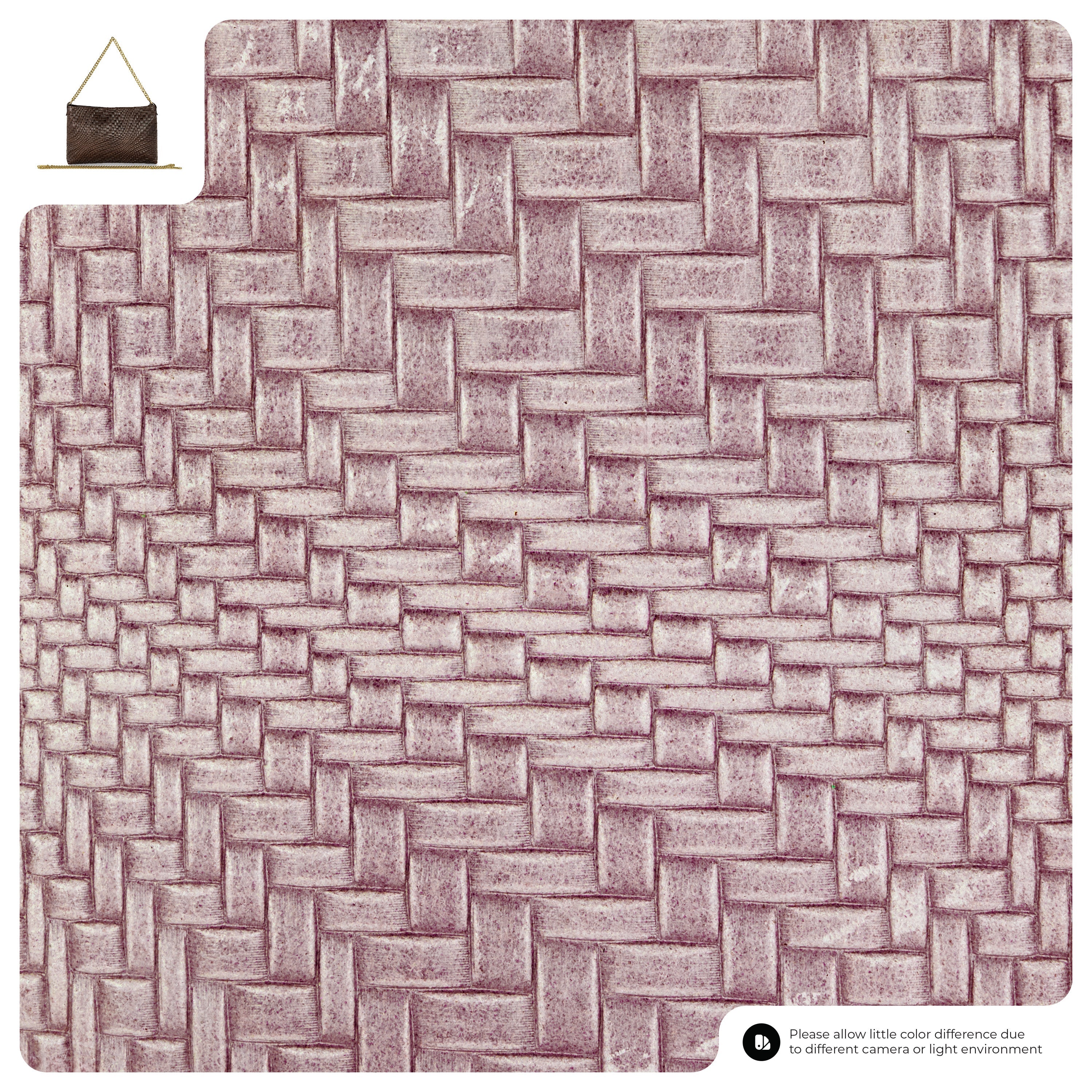 Grid Suede Leather Crossbody Bag 101315 Grid Lilac