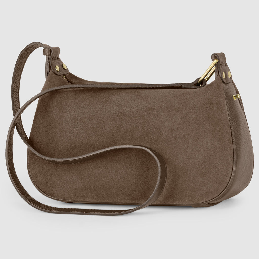 Suede Leather Crossbody Bag 242265