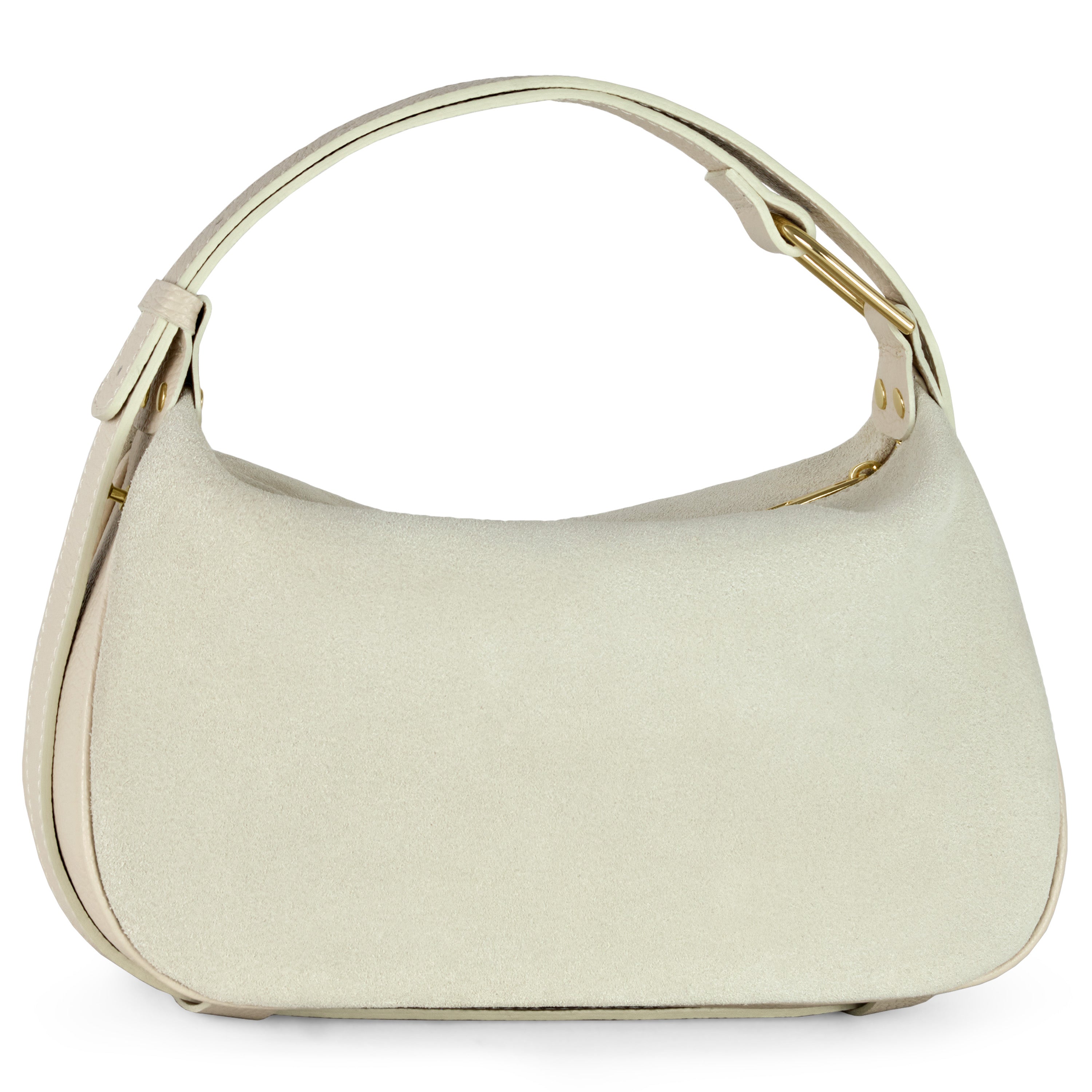 Suede Leather Crossbody Bag 242265 Beige Suede