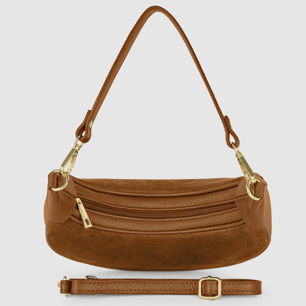 Suede Leather Shoulder Bag 222024