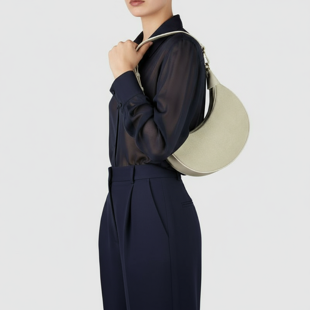 Suede Leather Shoulder Bag 222024