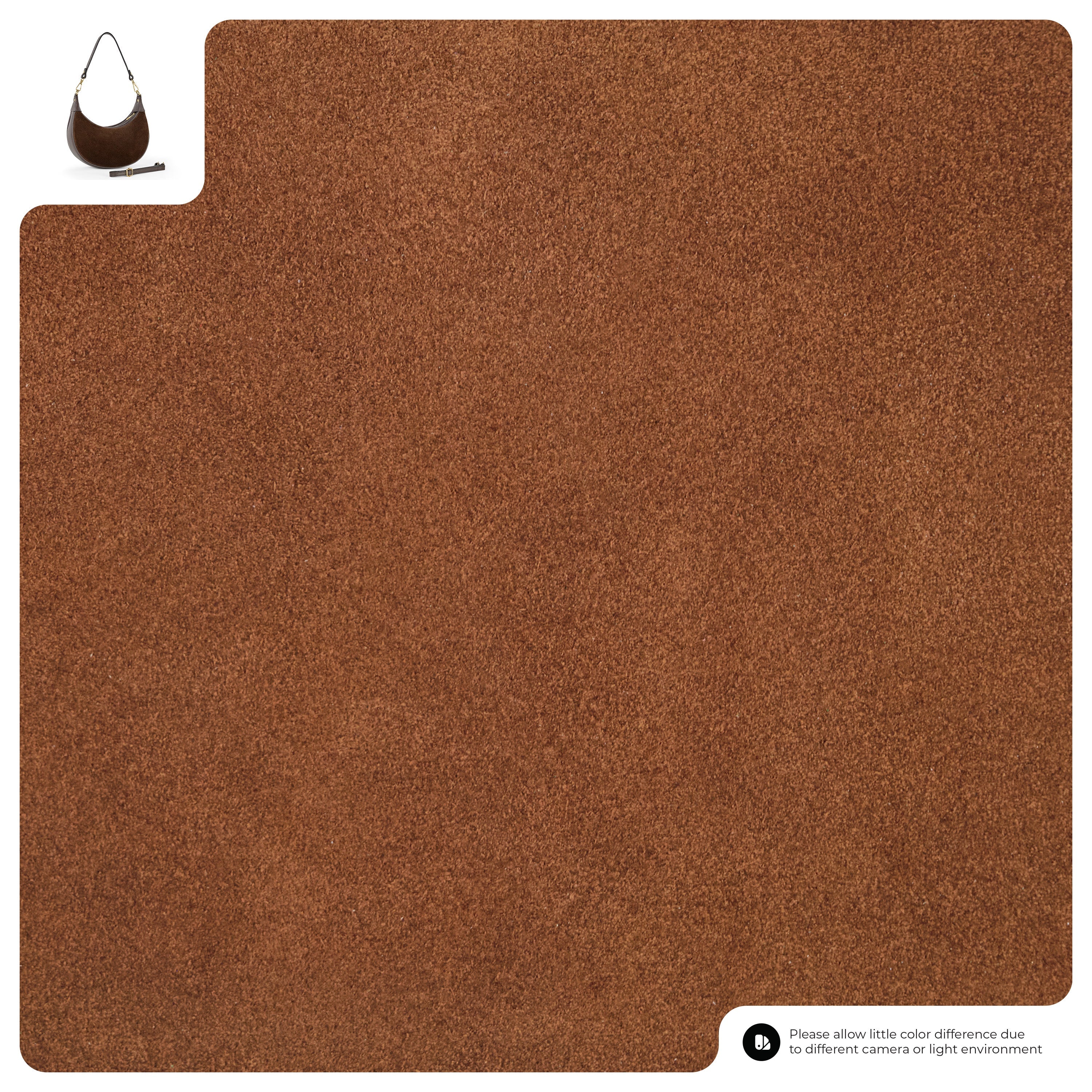 Suede Leather Shoulder Bag 222024 Brown Suede