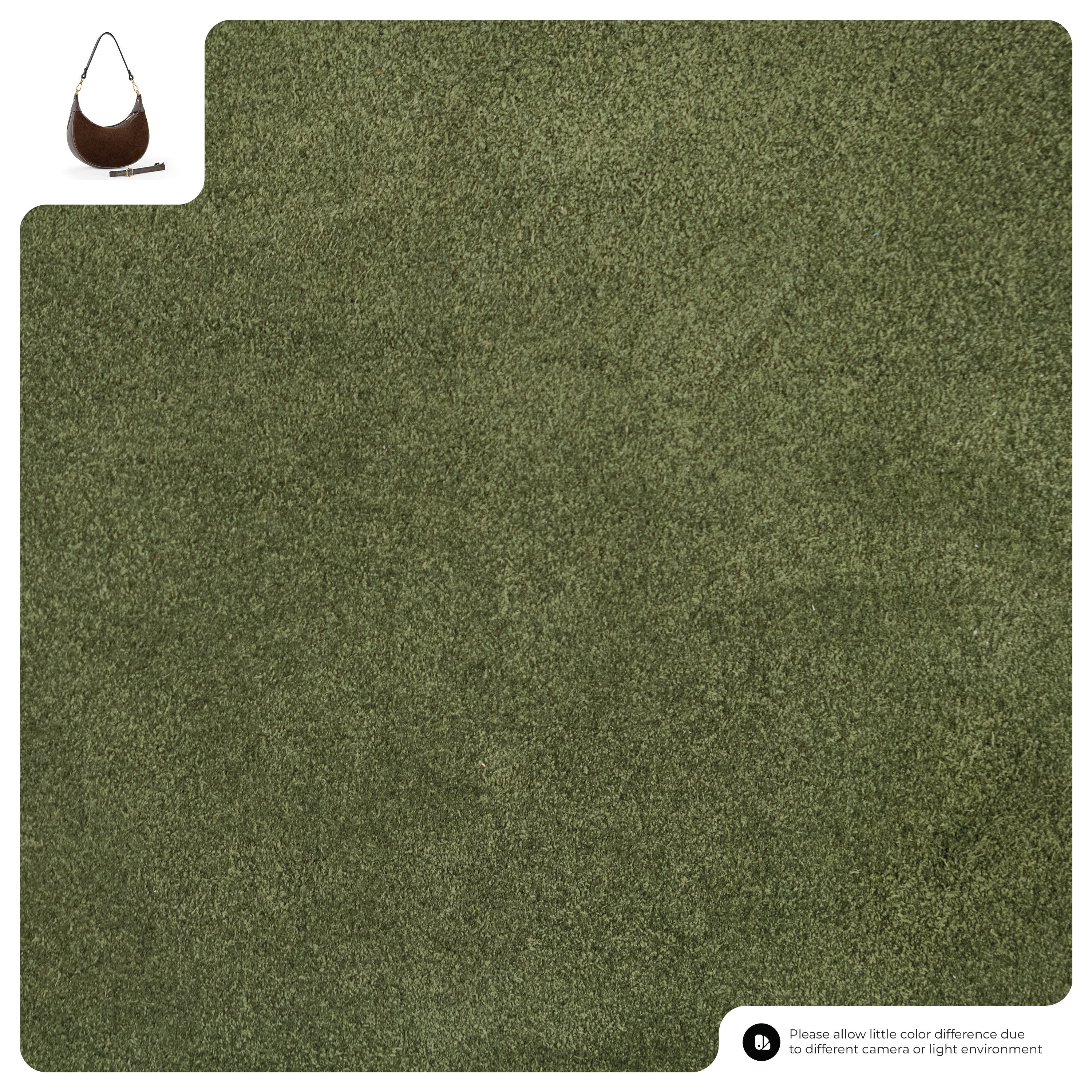 Suede Leather Shoulder Bag 222024 Olive Suede