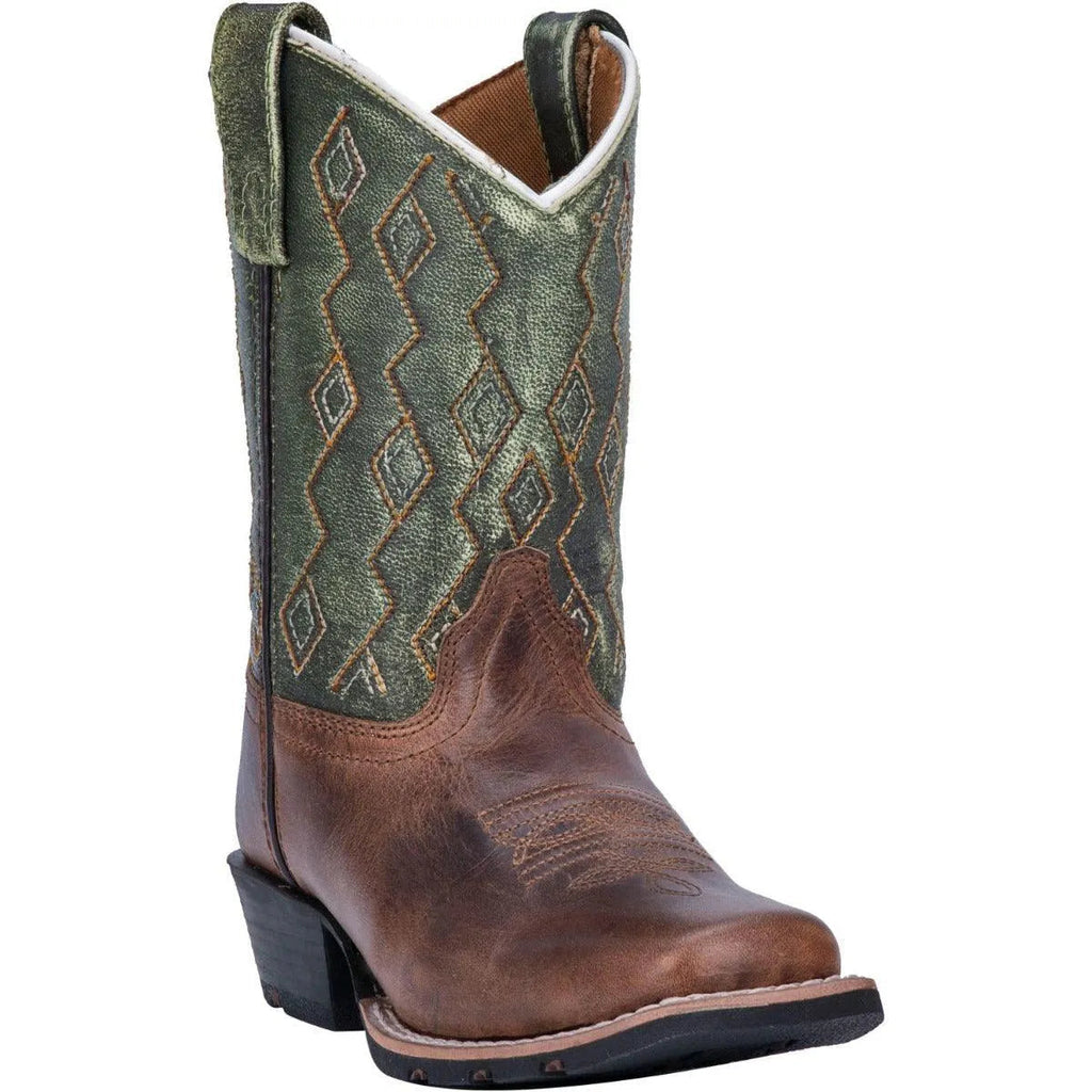 Dan Post Teddy - Little/Big Kids Cowboy Boots Green Regular
