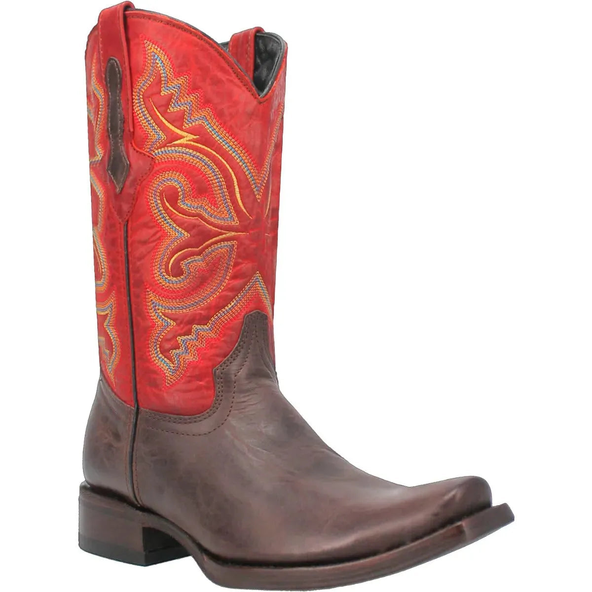 Dingo True Grit - Men's Leather Cowboy Boot Red Regular