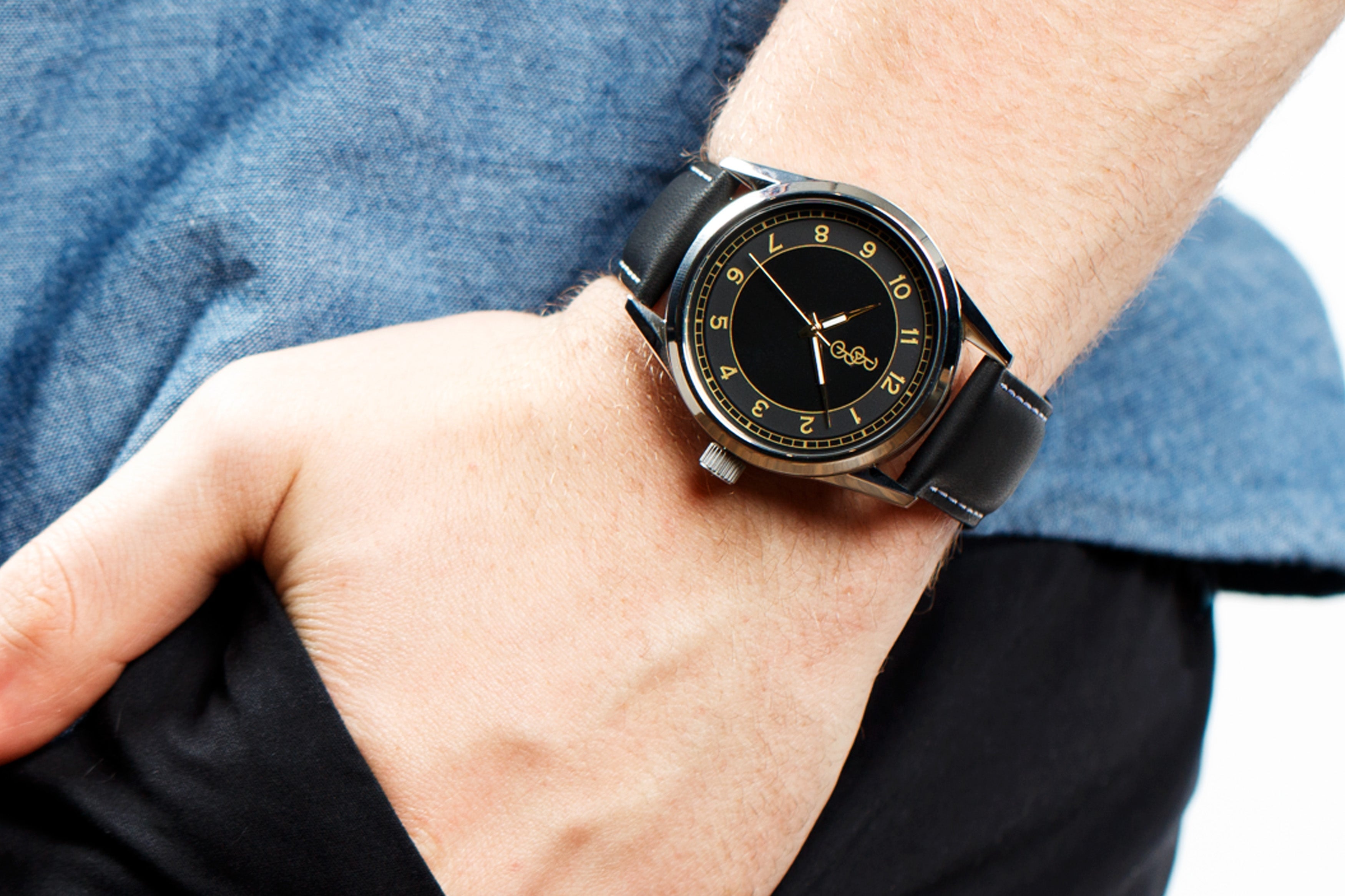 Black and Gold Classic Watch