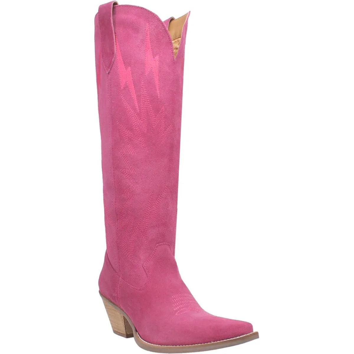 Dingo Thunder Road - Womens Leather Cowgirl Boots Fuchsia Regular