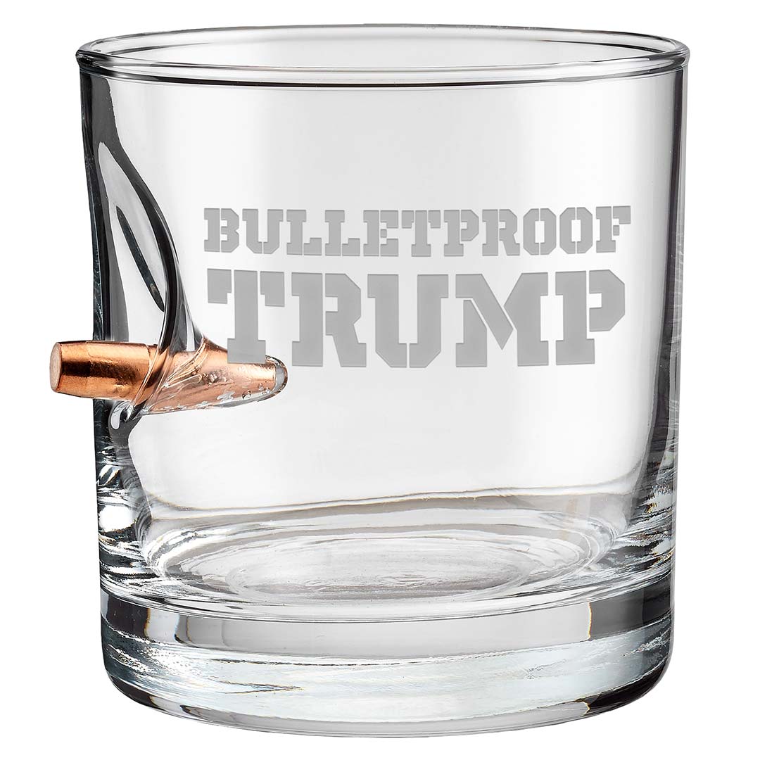 Trump Whiskey Glasses (4 Design Options) Bulletproof Trump No