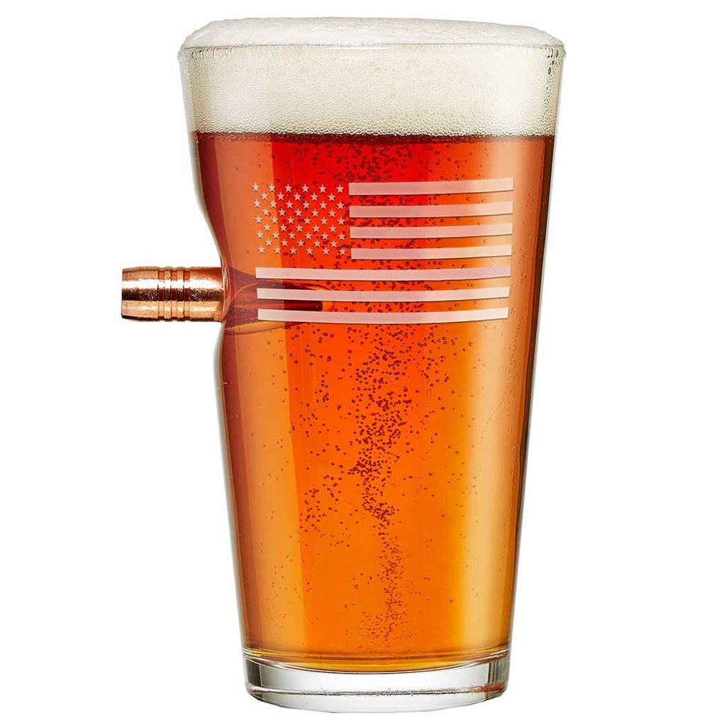 US Flag Pint Glass - 16oz No