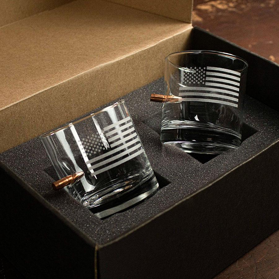 US Flag Rocks Glass - 11oz Yes
