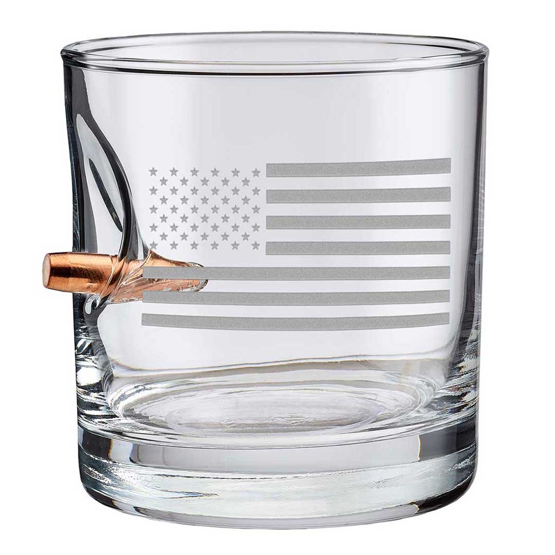 US Flag Rocks Glass - 11oz No