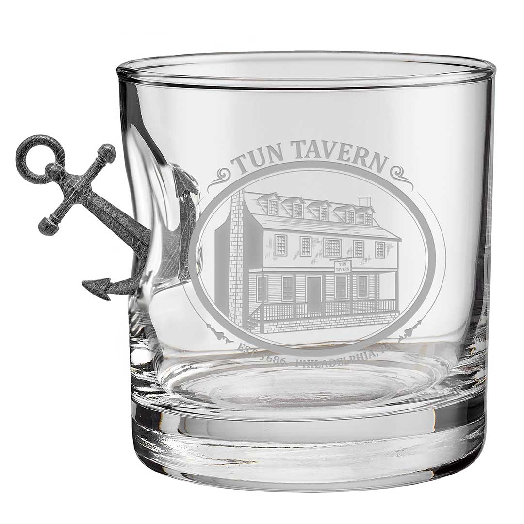 US Military Glasses Tun Tavern Anchor
