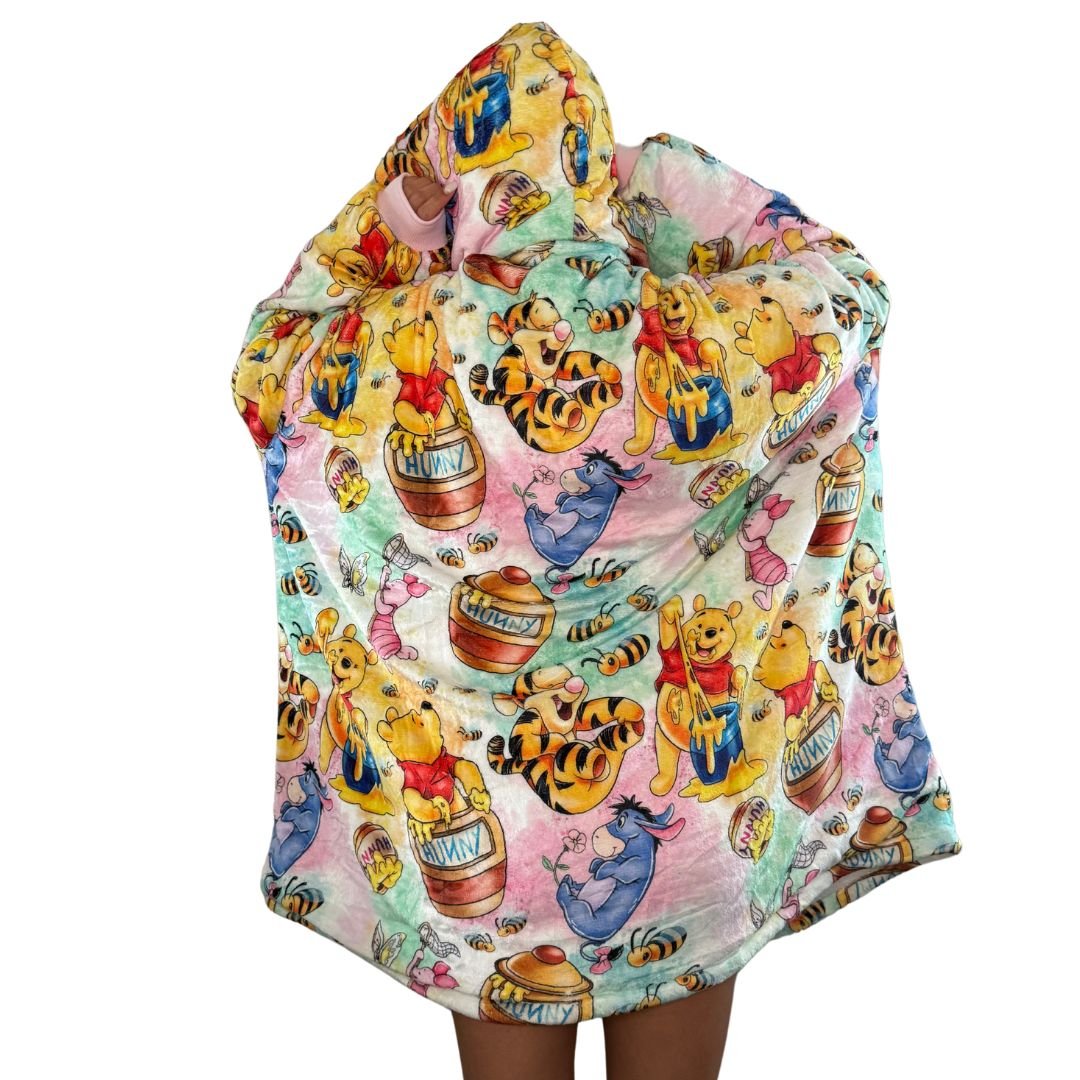 Winnie the Pooh & Friends Wearable Blanket Hoodie for Kids & Adults