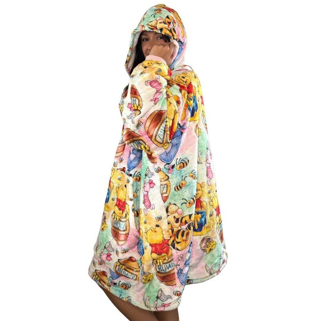 Winnie the Pooh & Friends Wearable Blanket Hoodie for Kids & Adults